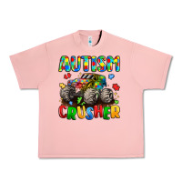 Salmon autism crusher Urban Heavy Tee - LillyAllenDesigns