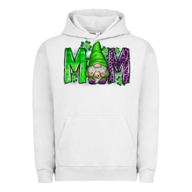 St Patricks Day Mom Gnome Urban Hoodie by CowhideDigitalArt | Teevron