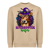 Mushroom Hocus Pocus Heifer with Cow and Halloween Heavyweight Sweatshirt - texasbilliewilder