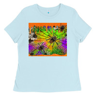 Baby Blue spiders halloween tumbler Ladies Tee - Jasminsmagicworld