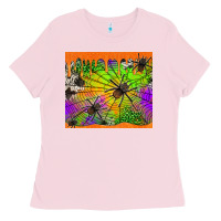Bubblegum Pink spiders halloween tumbler Ladies Tee - Jasminsmagicworld