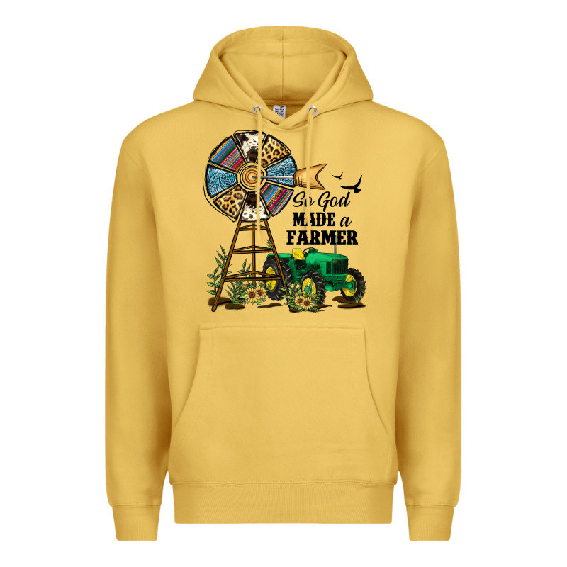 So God Made A Farmer Premium Hoodie by JahusDesignShop | Teevron