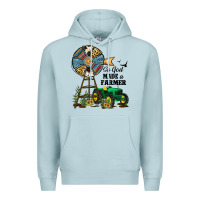 Blue Mist So God Made a Farmer Premium Hoodie - JahusDesignShop