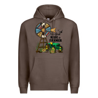 Coffee So God Made a Farmer Premium Hoodie - JahusDesignShop