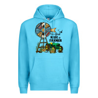 Ocean Blue So God Made a Farmer Premium Hoodie - JahusDesignShop
