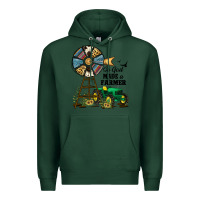 Sports Green So God Made a Farmer Premium Hoodie - JahusDesignShop