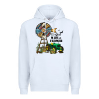 White So God Made a Farmer Premium Hoodie - JahusDesignShop