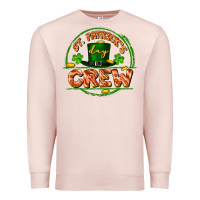 Pale Pink St. Patrick's Day crew Premium Sweatshirt - FaDigitalArtStudio
