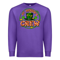 Purple St. Patrick's Day crew Premium Sweatshirt - FaDigitalArtStudio
