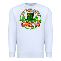White St. Patrick's Day crew Premium Sweatshirt - FaDigitalArtStudio