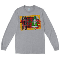 Heather Grey Christmas Ho Ho Ho Long Sleeve Tee - Bettercallsaul