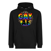 Black Gay af Heavyweight Hoodie - FaDigitalArtStudio