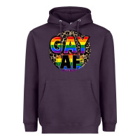 Plum Gay af Heavyweight Hoodie - FaDigitalArtStudio