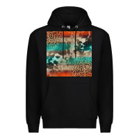 Black Leopard Cowhide Pattern Premium Hoodie - CowCowDesign