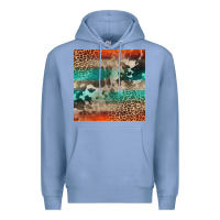 Colony Blue Leopard Cowhide Pattern Premium Hoodie - CowCowDesign