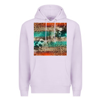 Lilac Leopard Cowhide Pattern Premium Hoodie - CowCowDesign