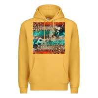 Mustard Leopard Cowhide Pattern Premium Hoodie - CowCowDesign