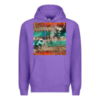 Purple Leopard Cowhide Pattern Premium Hoodie - CowCowDesign