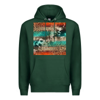 Sports Green Leopard Cowhide Pattern Premium Hoodie - CowCowDesign