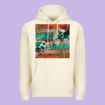Leopard Cowhide Pattern Premium Hoodie Designed By Cowcowdesign