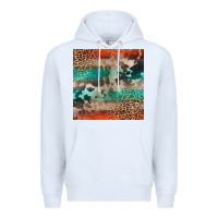 White Leopard Cowhide Pattern Premium Hoodie - CowCowDesign