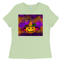 Matcha halloween jack o'lantern tumbler Ladies Tee - Jasminsmagicworld