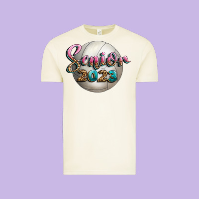 Volleyball Senior 2023 Vintage Tee Designed By Bundleandbundleshop