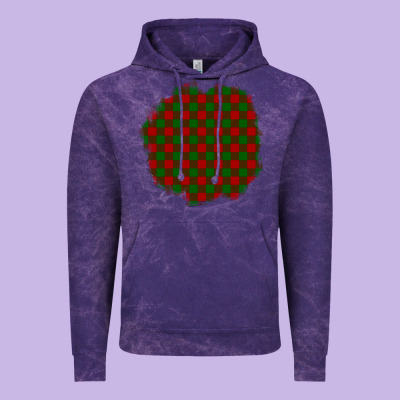 Christmas Tartan Patch Vintage Hoodie Designed By Bundleandbundleshop