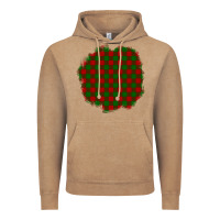 Vintage Coffee Christmas Tartan Patch Vintage Hoodie - BundleAndBundleShop