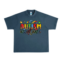 Midnight Navy autism acceptance Urban Heavy Tee - LillyAllenDesigns
