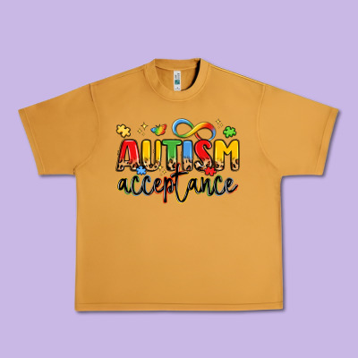 Autism Acceptance Urban Heavy Tee Designed By Lillyallendesigns