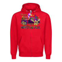Red Happy Mardi carnival with truck Zipper Hoodie - HowdyJamesFarm