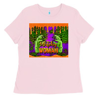 Bubblegum Pink witchy woman halloween tumbler Ladies Tee - Jasminsmagicworld