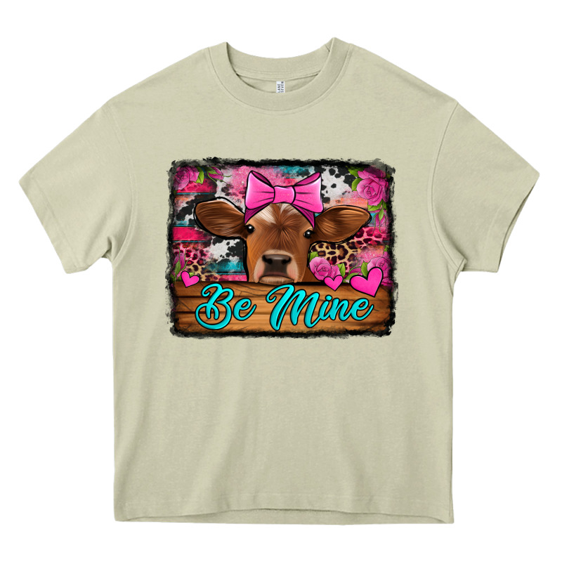 Be Mine Valentine's Day Cow Heavy Core Tee by Jasminsmagicworld | Teevron