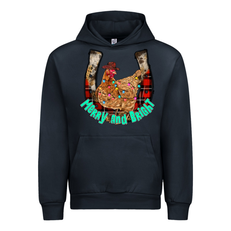 Horseshoe Chicken Urban Hoodie by CowhideDigitalArt | Teevron