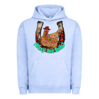 Pigment Grape Ice horseshoe chicken Urban Hoodie - CowhideDigitalArt
