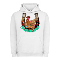 Pigment Lunar Rock horseshoe chicken Urban Hoodie - CowhideDigitalArt