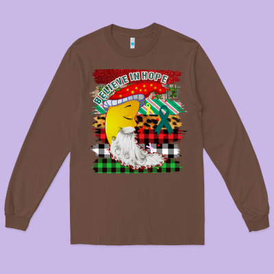 Believe In Hope Santa Moon Long Sleeve Tee Designed By Bettercallsaul