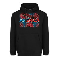 Black America america america america 4th of july Heavyweight Hoodie - FaDigitalArtStudio