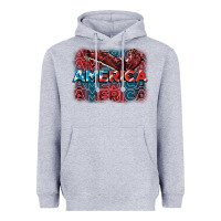 Heather Grey America america america america 4th of july Heavyweight Hoodie - FaDigitalArtStudio