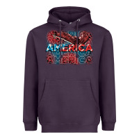 Plum America america america america 4th of july Heavyweight Hoodie - FaDigitalArtStudio