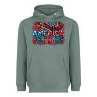 America America America America 4th Of July Heavyweight Hoodie | Teevron