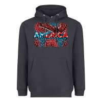 Smoke America america america america 4th of july Heavyweight Hoodie - FaDigitalArtStudio