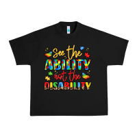 Black see the ability not the disability Urban Heavy Tee - LillyAllenDesigns