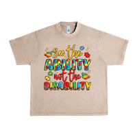 French Oak see the ability not the disability Urban Heavy Tee - LillyAllenDesigns