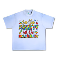 Grape Ice see the ability not the disability Urban Heavy Tee - LillyAllenDesigns