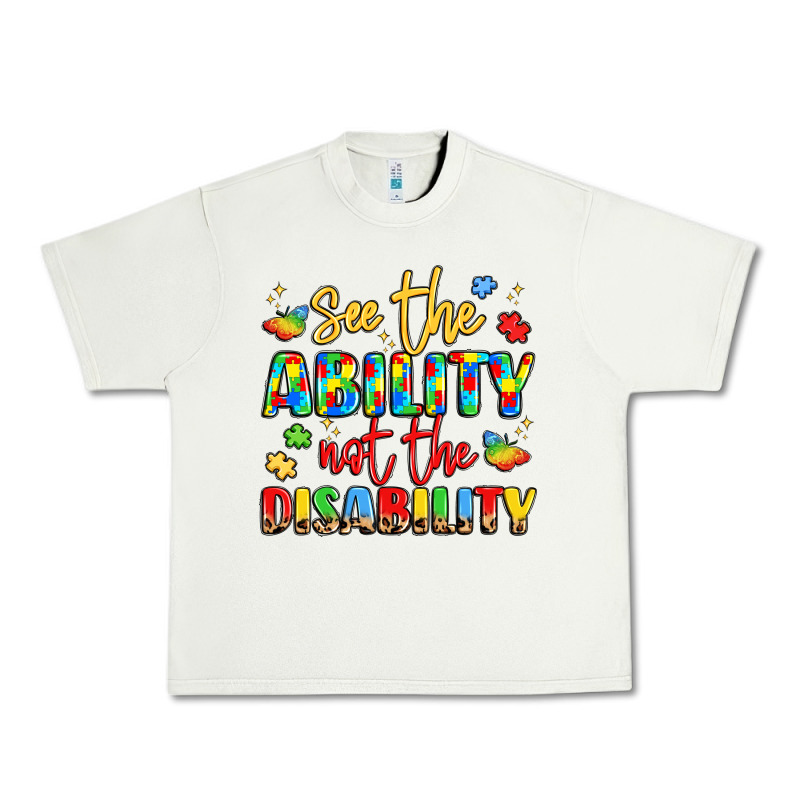 See The Ability Not The Disability Urban Heavy Tee by LillyAllenDesigns | Teevron