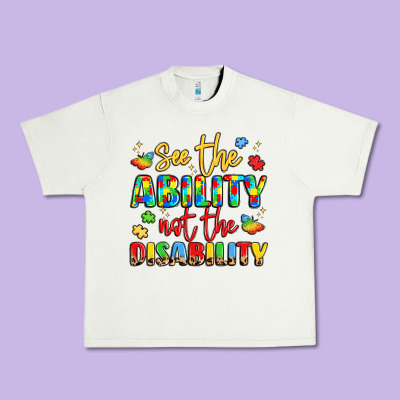 See The Ability Not The Disability Urban Heavy Tee Designed By Lillyallendesigns