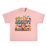 Salmon see the ability not the disability Urban Heavy Tee - LillyAllenDesigns