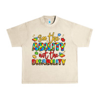 Sandshell see the ability not the disability Urban Heavy Tee - LillyAllenDesigns